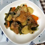 夕飯に！鮭と野菜の甘辛炒め煮